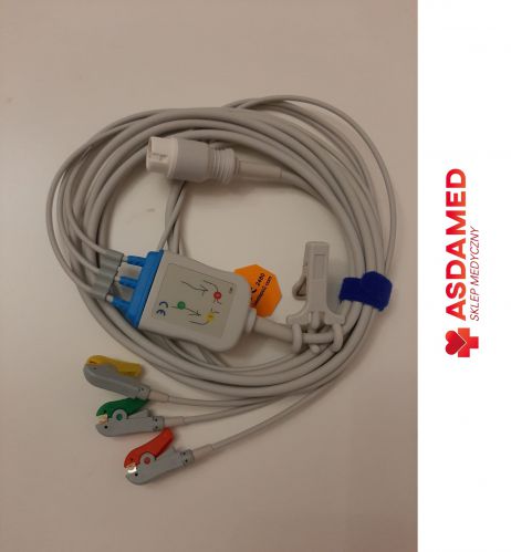 Kabel EKG 3-odprowadzenia 12 PIN kompatybilny z Philips